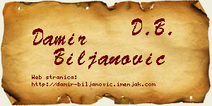 Damir Biljanović vizit kartica